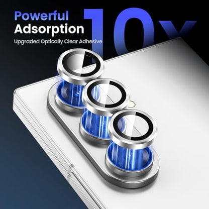 Tensea Camera Lens Protector Compatible for Samsung Galaxy Z Fold 7/8 Ultra - color: Silver