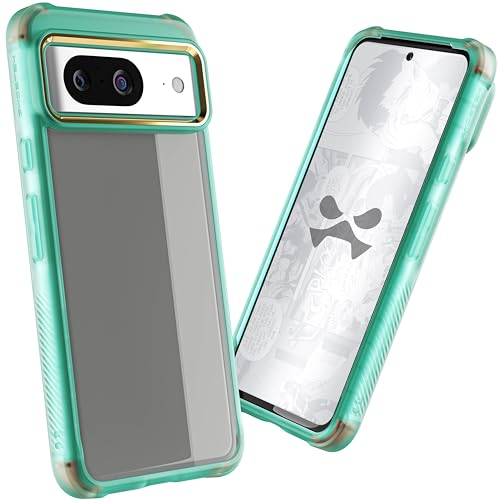 Ghostek Covert Google Pixel 8 Clear Case - Compatible with Wireless Charging, Transparent Silicone, Shockproof Phone Cover (6.2 Inch, Teal) - color: Teal [Limited Edition], size: Pixel 8