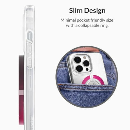 VELVET CAVIAR Compatible with MagSafe Phone Grip - Magnetic Ring Holder with Adjustable Stand - Removable MagSafe Accessories for iPhone 16, 15, 14, 13, 12 (Bratz Airbrush Angelz) - color: Bratz Airbrush Angelz