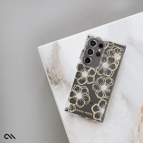 Case-Mate Samsung Galaxy S24 Ultra Case [6.8"] [12ft Drop Protection] [Wireless Charging] Floral Gems Phone Case for Samsung Galaxy S24 Ultra - Cute Bling Sparkle, Anti-Scratch Tech, Shockproof, Slim - color: Floral Gems
