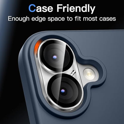 JETech Camera Lens Protector for iPhone 17, Clear, 3-Pack - size: iPhone 17