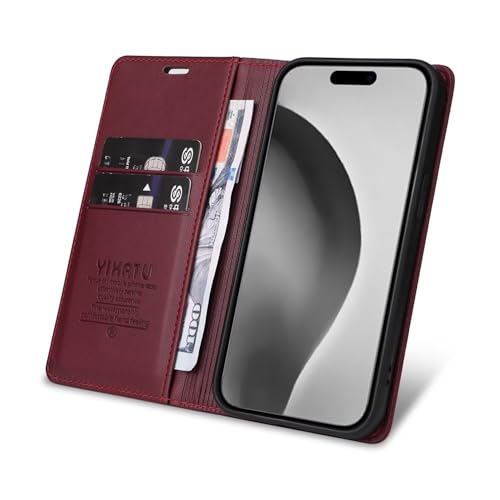 Caseurban Compatible with iPhone 16 Pro Max Wallet Case PU Leather Flip Folio Case with Card Holder Magnetic Closure Shockproof Protective Phone Cover Black - color: Black, size: iPhone 16 Pro Max