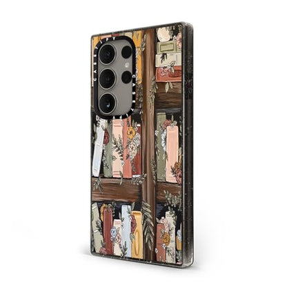 CASETiFY for Galaxy S24 Ultra Case - Impact | 8.2 ft. 4x Military Grade Drop Protection | Bookshelf Garden by KT's Canvases | Black - color: Bookshelf Garden, size: Galaxy S24 Ultra (6.8")