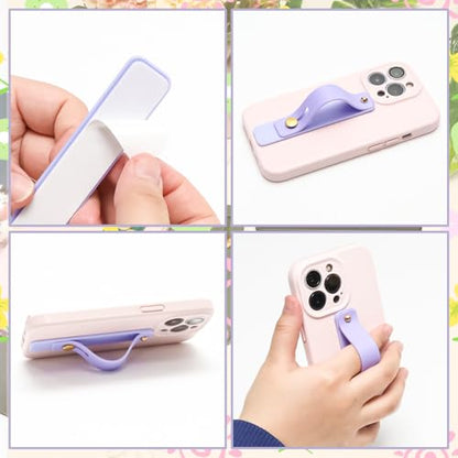 6pcs Bright Colors Telescopic Phone Grip Strap