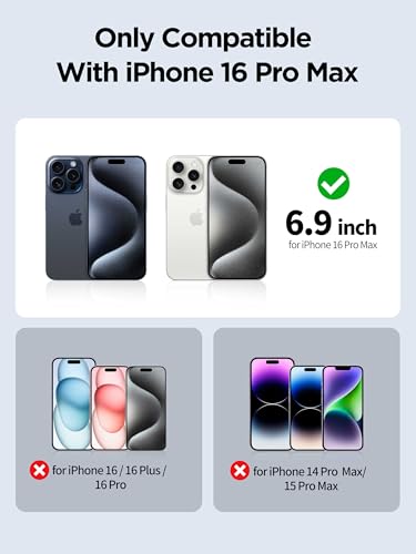 PDDKISS Compatible for iPhone 16 Pro Max Privacy Screen Protector - size: for iPhone 16 Pro Max - 6.9 inch