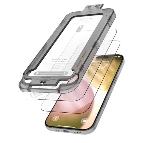 elago 2 Pack Tempered Glass Screen Protector for iPhone 17 Clear | Case Friendly, 9H Surface Hardness, Anti-Fingerprint, Shatter-Proof, Scratch Protection, Bubble-Free - size: iPhone 17 2ea