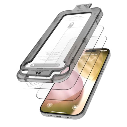 elago 2 Pack Tempered Glass Screen Protector for iPhone 17 Clear | Case Friendly, 9H Surface Hardness, Anti-Fingerprint, Shatter-Proof, Scratch Protection, Bubble-Free - size: iPhone 17 2ea