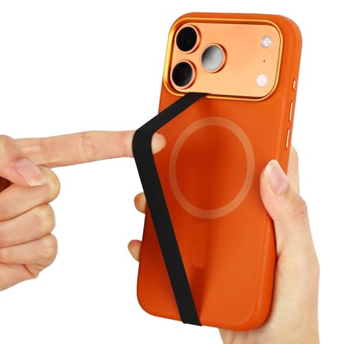 Elastic Silicone Phone Grip Straps, Non-Slip Holders for iPhone and Android