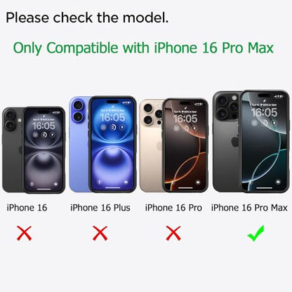 Battery Case for iPhone 16 Pro Max, Upgraded 12000mAh Battery Pack Rechargeable Charger Case with Wireless Charging Compatible for iPhone 16 Pro Max (6.9 inch) External Battery Charging Cover (Black) - size: iPhone 16 Pro Max-Black