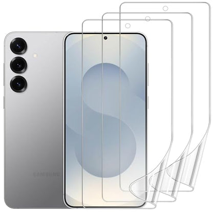 3 Pack Screen Protector Compatible for Samsung Galaxy S25 Plus, HD Flexible Soft TPU Hydrogel Film for Samsung Galaxy S25 Plus 5G - Support Fingerprint Unlock, High Sensitivity - size: Samsung Galaxy S25 Plus