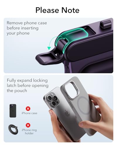 ESR Waterproof Phone Pouch for iPhone 13 Pro / 14 Pro / 15 Pro, Purple | Underwater Touch Sensitivity, IPX8 Floating Waterproof Cellphone Case with Lanyard, Dry Bag for Snorkeling - color: Purple