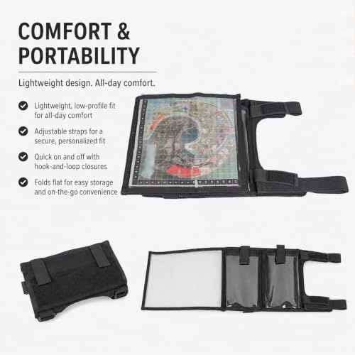Action Sport Arm Sleeve Pouch, Forearm Map Smartphone Utility Holder - color: Black