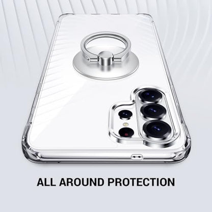 Silverback for Samsung Galaxy S26 Ultra Case Clear with Ring Kickstand, Protective Soft TPU Shock -Absorbing Bumper Shockproof Phone Case for Galaxy S26 Ultra -Clear - size: Galaxy S26 Ultra