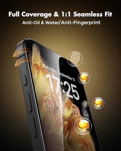 UNBREAKcable Privacy Screen Protector for iPhone 16 Plus, Full Coverage Shatterproof Tempered Glass [True 28°Anti Spy] [9H Hardness] [Easy Installation Frame] 2-Pack Private Screen for iPhone 16 Plus - size: iPhone 15 Plus/iPhone 16 Plus