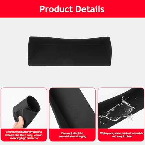 Center Console Wireless Charger Silicone Mat Compatible with 2025-2026 L@nd Rover Defender 90/110/130, Non-Slip Charging Protector Pad for Defender 2025 Accessories