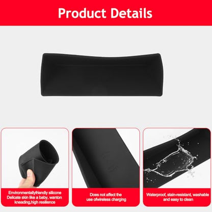 Center Console Wireless Charger Silicone Mat Compatible with 2025-2026 L@nd Rover Defender 90/110/130, Non-Slip Charging Protector Pad for Defender 2025 Accessories