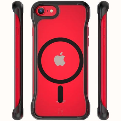 REBEL Magnetic Case for iPhone SE 2022 [Flex Series] Clear, MagSafe Compatible, Exposed Sides, Non-Yellowing, Protective Shockproof iPhone SE 3 Case/SE 2020/iPhone 8, 4.7 Inch Phone (Crystal Clear) - color: Crystal Clear, size: iPhone SE