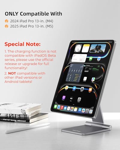 KU XIU Magnetic Wireless Charging Stand Only for iPad Pro 13" M4/M5 2025 - size: Only for iPad Pro 13"-M4/M5