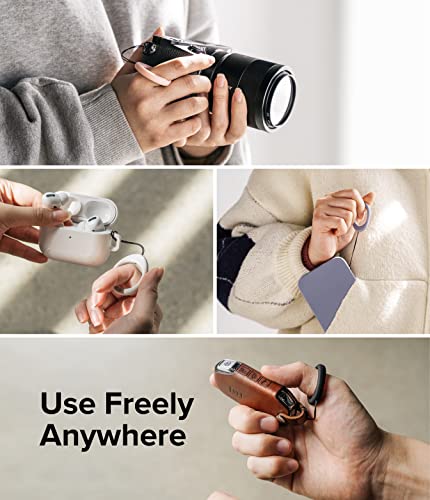 Ringke Camera and Phone Strap [Finger Ring Strap Black & Light Gray] - color: Black & Light Gray