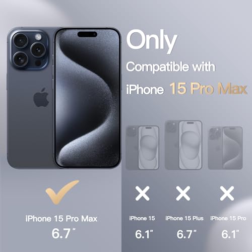 JETech Silicone Case for iPhone 15 Pro Max, Blue | Silky Soft Touch, Shockproof Protection, Scratch Resistant, Microfiber Lining - color: Blue, size: iPhone 15 Pro Max