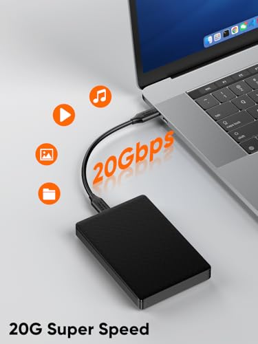 USB 3.2Gen 2x2 Cable,USBC to C for MacBook, iPhone 17,iPad, SSD, Dock,1.0ft - color: 20G, size: 1FT-Straight
