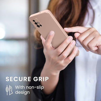 kwmobile Case Compatible with Samsung Galaxy A51 Case -Soft TPU Back Phone Cover - with Metallic Look - Metallic Rose Gold - color: metallic rose gold, size: Galaxy A51
