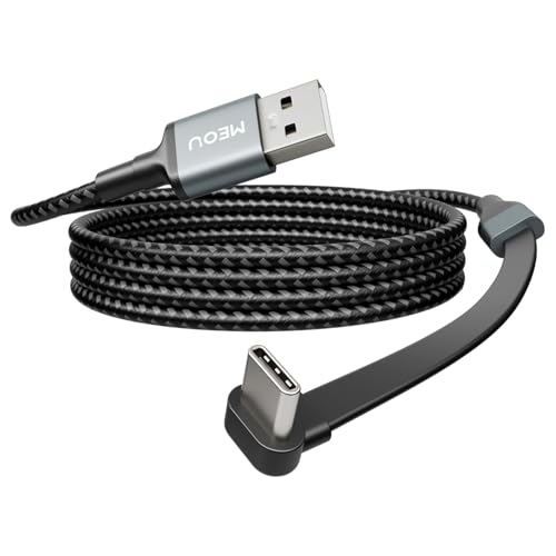 USB to USB C Cable 3.3ft, 60W Fast Charging, Right Angle USB A to USB C - size: 3.3ft