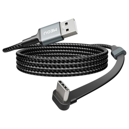 USB to USB C Cable 3.3ft, 60W Fast Charging, Right Angle USB A to USB C - size: 3.3ft