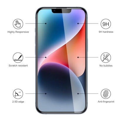 3 Pack Tempered Glass Screen Protector for iPhone 14 Plus/13 Pro Max, 9H Hardness, Scratch Resistant, HD Clear, Case Friendly, Bubble-Free, Easy Install - size: iPhone 14 Plus/13 Pro Max