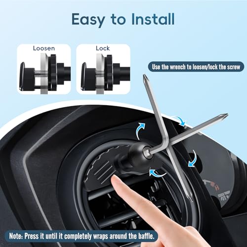 Vent Magnetic Phone Mount for Toyota Tacoma 2016-2023 & Tundra 2014-2021 - style: Magnetic Mount