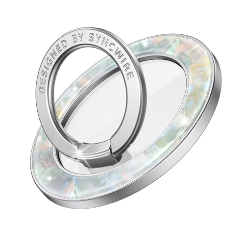 Syncwire Magnetic Phone Grip for MagSafe,Sparkle Ring Holder,Pearly Luster - color: Pearly Luster