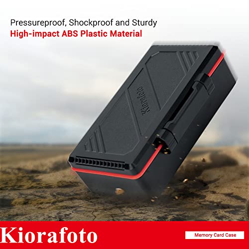 Kiorafoto 58 Slots MicroSD Card Case w Extra Storage Space Under the Bottom - color: for 58 Micro SD
