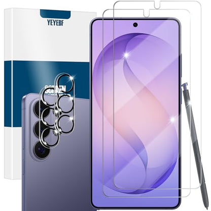 Galaxy S26 Ultra Screen Protector + Camera Lens Protector, [2 +2 Pack] [Ultrasonic Fingerprint Unlock] Full Coverage Tempered Glass Screen Protector For Samsung Galaxy S26 Ultra - size: Galaxy S26 Ultra