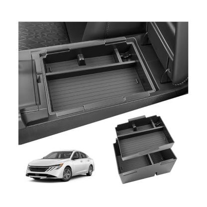 SKTU 2Pack for 2026 2027 Nissan Sentra Center Console Organizer ABS - color: 2026 2027 Sentra Double Layers Console Organizer