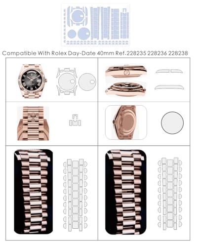 2Pack Protective Film for Rolex Day-Date 40mm Ref.228235 228236 228238