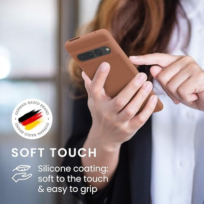 kwmobile Case Compatible with Google Pixel 7 Pro Case - TPU Silicone Phone Cover with Soft Finish - Mocha - color: Mocha, size: Pixel 7 Pro