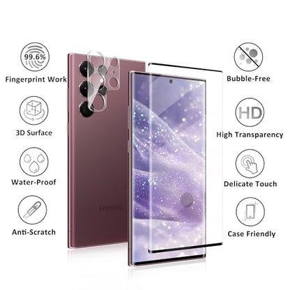 V-PORYADKU 2+2 Pack for Samsung Galaxy S22 Ultra Screen Protector - size: 6.82 inch