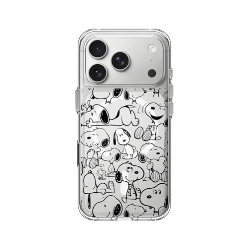 RhinoShield Clear MagSafe Compatible Case for iPhone 17 Pro | Snoopy Strong Magnetic, Anti-Yellowing, Transparent, High Clarity, Shockproof, Military Grade Drop Protection - color: [Snoopy] - Smile, size: iPhone 17 Pro