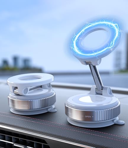 CloudValley Vacuum Magnetic Car Phone Mount for MagSafe - style: Magnetic Mount-White