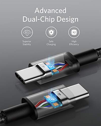 Anker USB C to USB C Cable, 100W Fast Charging Cable(1-Pack, 10 ft, Black) - color: Black, size: 10ft