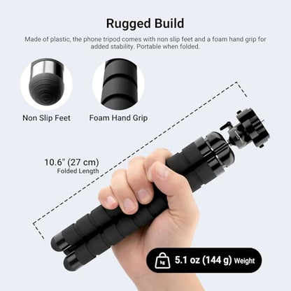 NEEWER Basics Flexible Phone Tripod, Mini Small Octopus Desk Stand, TP001 - style: TP001