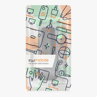 kwmobile Case Compatible with Anker Power Bank 25000mAh (A1695H11) - Portable Powerbank Cover - External Battery Charger Bag, Shockproof - Grey - color: grey