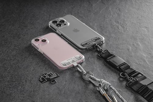 MAGEASY Phone Tether Tab - Cell Phone Lanyard Tab, Phone Lanyard Patch, Phone Strap Replacement Part for All Fully Covered Phone Cases - Strap Card Motion Edition (Metropolis) - color: Metropolis