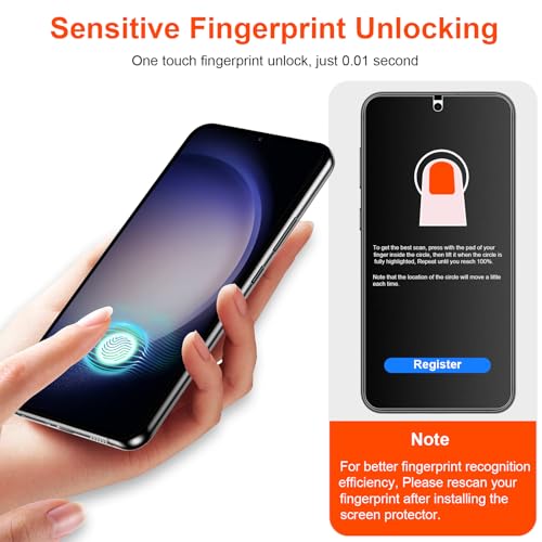 2 Pack for Samsung Galaxy S23 Matte TPU Privacy Screen Protector - size: Samsung Galaxy S23
