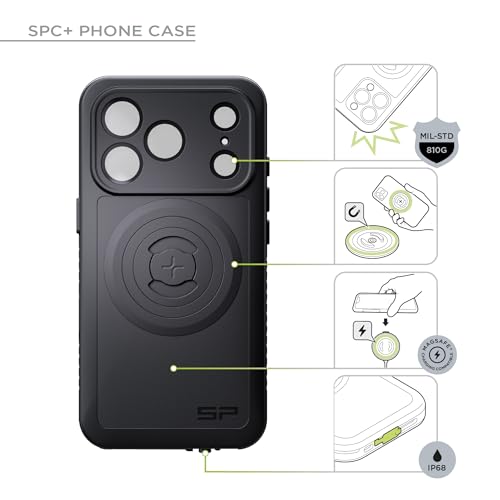 SP CONNECT Moto Bundle II AVM Xtreme | SPC+ |Compatible with iPhone 13 Pro | Phone Mount for Motorcycle | Motorcycle Phone Holder | Handlebars - style: for iPhone 13 Pro