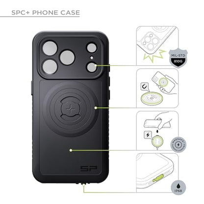SP CONNECT Moto Bundle II AVM Xtreme | SPC+ |Compatible with iPhone 13 Pro | Phone Mount for Motorcycle | Motorcycle Phone Holder | Handlebars - style: for iPhone 13 Pro