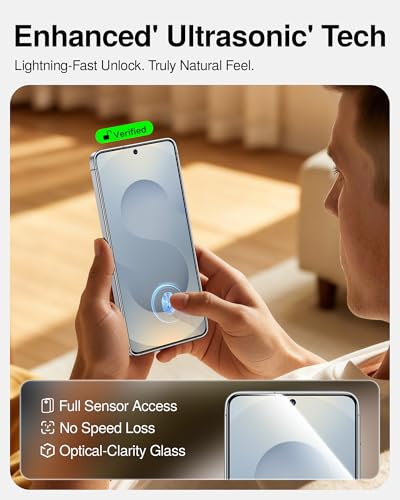 SmartDevil Tempered Glass for Samsung Galaxy S25+ Plus Screen Protector [3 Pack] , Fingerprint Unlock Compatible, HD Anti-Glare, 9H Scratch & SGS Impact Resistant, Fast & Easy, Smart Pull Box Bubble-Free Install - size: S25 + 6.7 inches