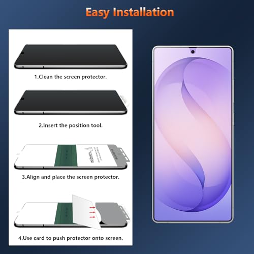 [2 Pack] for Samsung Galaxy S26 Ultra Matte Privacy TPU Screen Protector (Not Glass), Anti Glare, Fingerprint Sensor Compatible, Full Adhesive Flexible Film, Easy Installation - size: Galaxy S26 Ultra