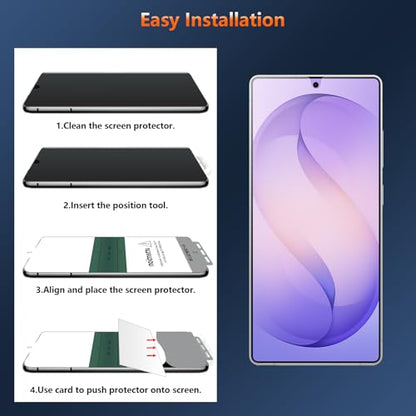 [2 Pack] for Samsung Galaxy S26 Ultra Matte Privacy TPU Screen Protector (Not Glass), Anti Glare, Fingerprint Sensor Compatible, Full Adhesive Flexible Film, Easy Installation - size: Galaxy S26 Ultra