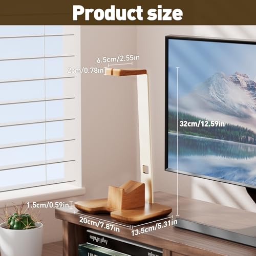 Controller and Headphone Stand for Desk Gaming Desk Accessories Controller and Headphone Holder Headset Holder Headset Stand - color: Gold